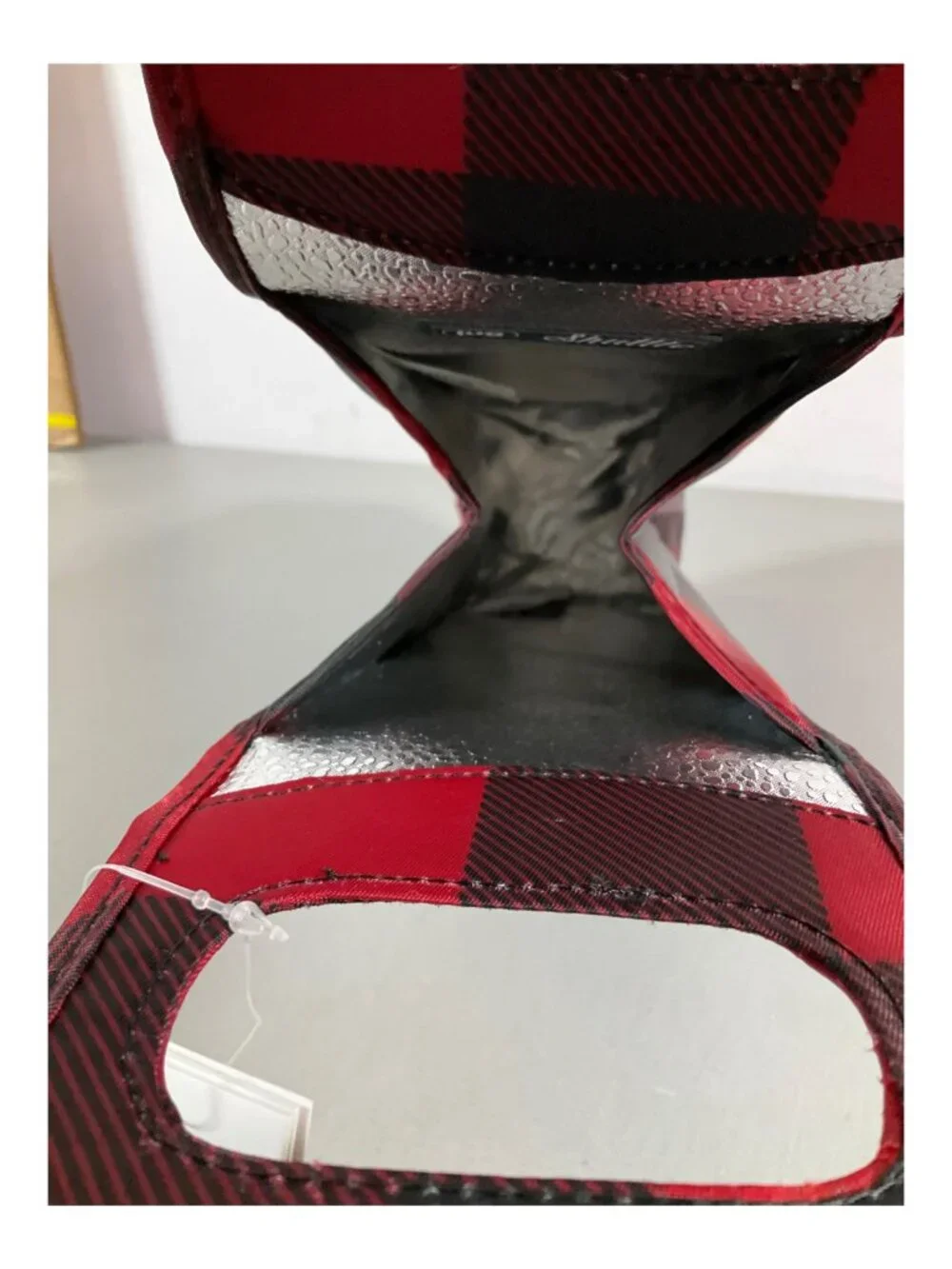 Lug Buffalo Check Red Insulated Wine Tote Duo with Carrying Handles - Stylish & - Picture 4 of 8